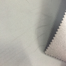 Brushed effect thermo pu leather