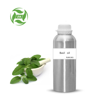 Suministro de fábrica 100% aceite esencial de albahaca pura