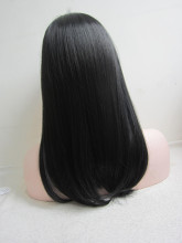 synthetic wome toupee with machine made