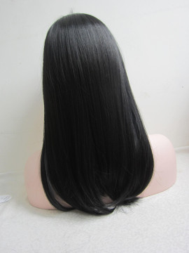 synthetic wome toupee with machine made