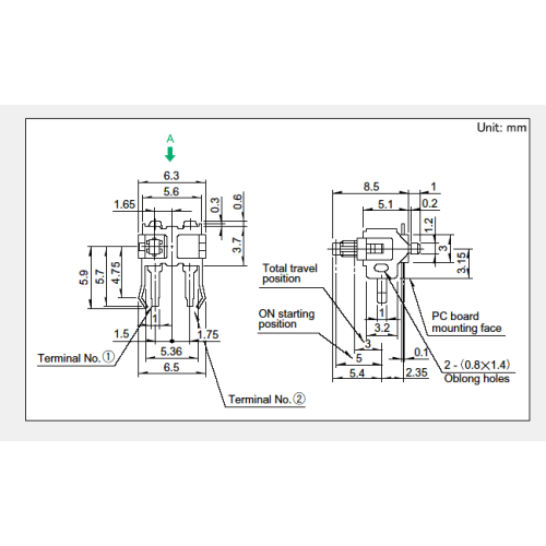 Universal type Detection switch