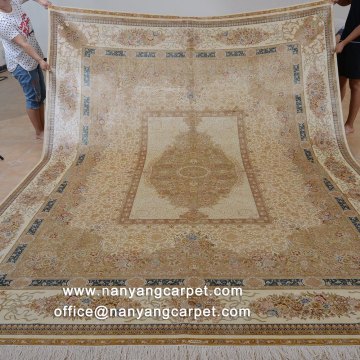 9'x12' Handwoven Persian Qum Silk Carpet