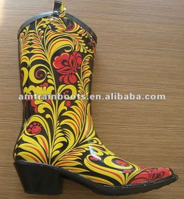 cowboy boots rubber