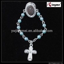 4mm pearl beads Catholic Brooch