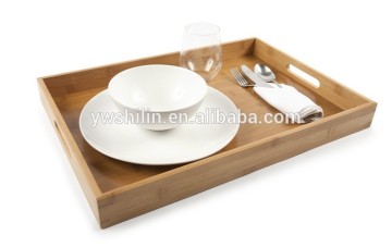 100%handmake bamboo serving trays with handle