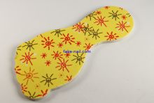 Yellow Flower Emery Board Nail File , Oem / Odm Fingernail File