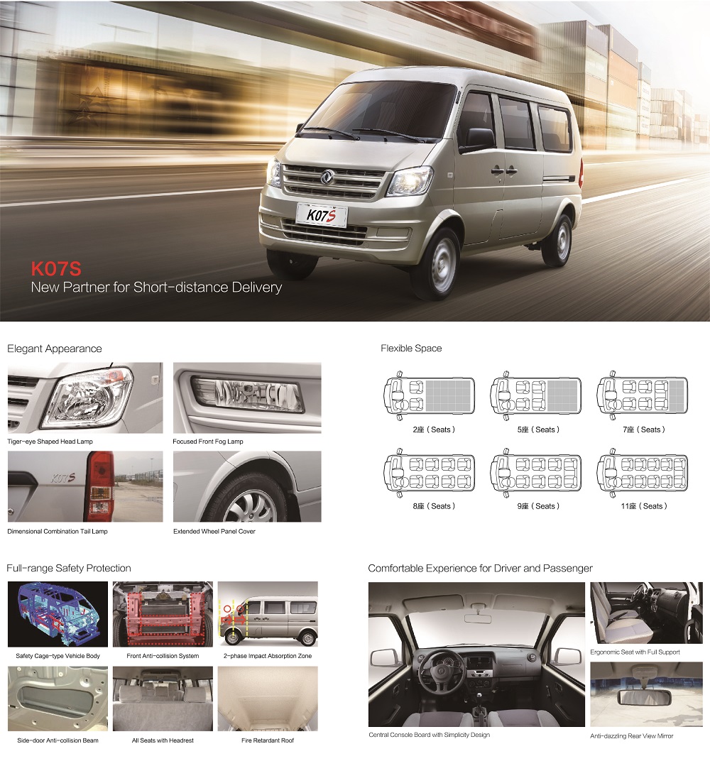 2022 Shop For Used Cars Sale New Partner For Short-Distance Delivery DFSK GLORY K07S For Sale Manufacturer Vehicles Used Cars