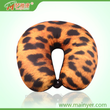 Sexy Leopard Printed Travel Neck Pillow Cheap Micro Beads Neck Pillow Air Neck Pillow