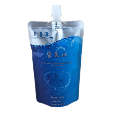 Stand up pouch for packaging hydrogen rich water