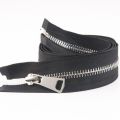 Hot sale secure silvery metal zippers for handbag