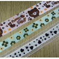 Key prints woven ribbon