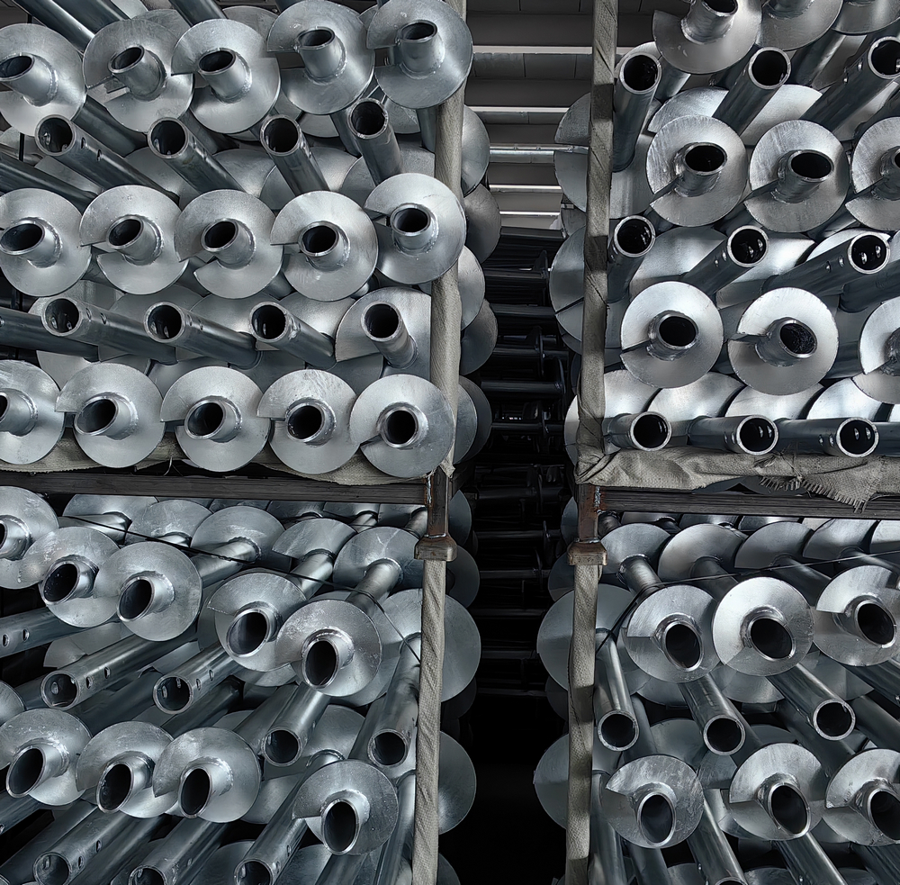 Pilotes Helicoidales Para Soportes Para Tuberías