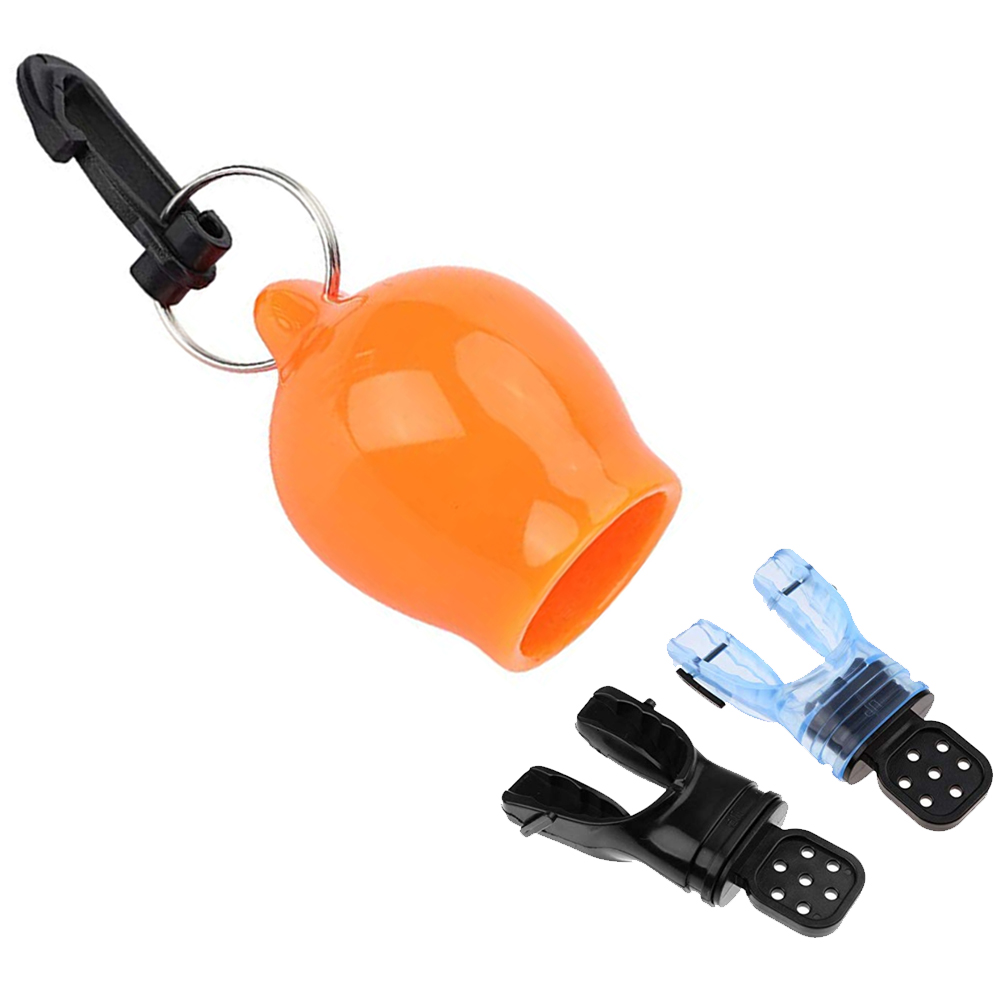 Dive Silicone Mouthpiece Dustproof Cover with Snap Clip diving equipment/