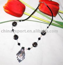 colored glazed necklace NJ-G005