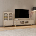 Nordic Solid Wood TV Cabinet vardagsrum