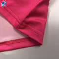 Logotipo personalizado unisex rosa polo camisas