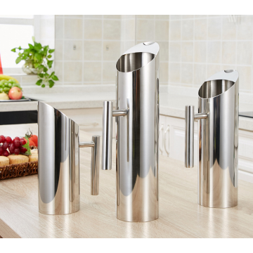 Stainless Steel Water Pitchers with Ice Guard