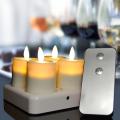 Rechargeable Flameless Tea Light Candles With Remote Control