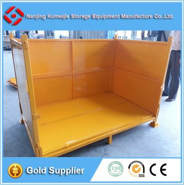 Industrial Stackable Foldable Steel Pallet Containers for Storage