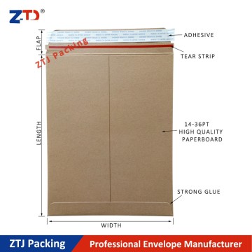 Hard cardboard gator pak envelopes standard business envelopes