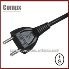 10/16A 250V Switzerland SEV 2 pin plug SEV power cord