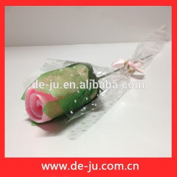 Rose Flower Shape Towels Cheap Wedding Gift For Guest