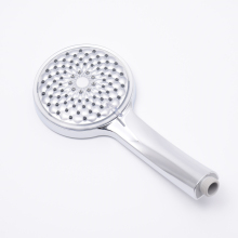 Square hand held fan powered shower head