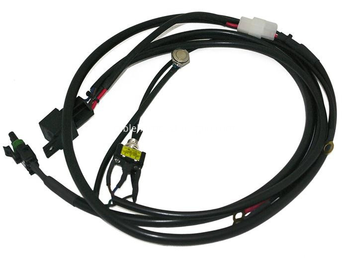 Motorcycle instrument sensor connecting line wiring harness