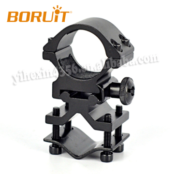 Gun rail or gun barrel Install Double hole Gun scope Mount Clip for flashlight