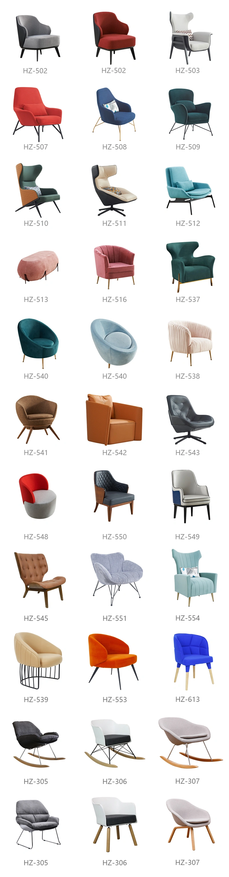 Factory Direct Sale Modern Simple Smile Shell Chair