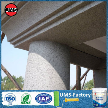 Textured paint for exterior walls