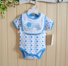 hot salling 100% cotton bule star cute elephant childrens clothes