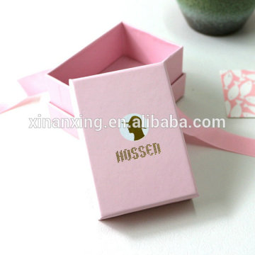 cardboard pink jewelry packaging box for christmas