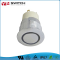 16 mm illuminated lamp self return waterproof switches