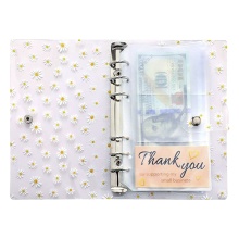 Wholesale Custom A6 Clear Bill Budget Binder Planner with Envelopes and Stickers
