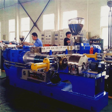 Double stage screw extruder line