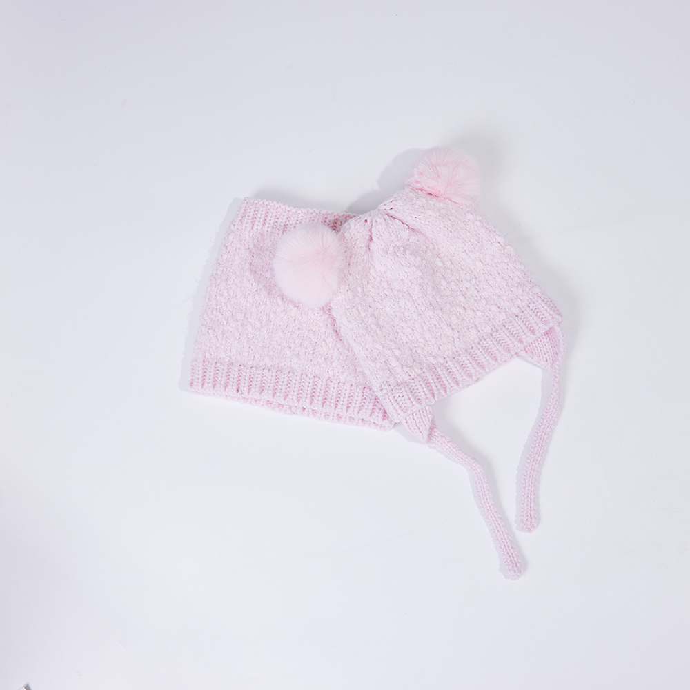 Cf T 0019 Knitted Beanie And Scarf Set 1