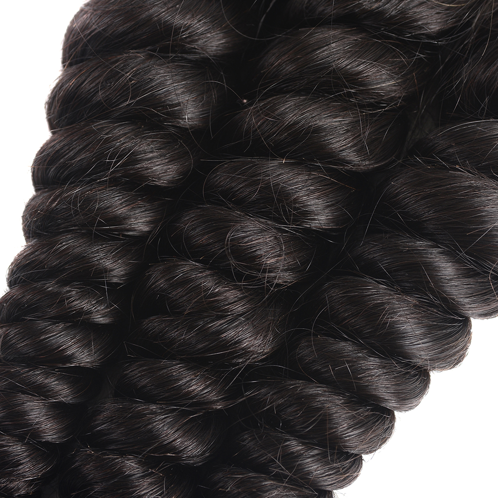 Cuticle Aligned Wholesale Double Weft Tangle Free Malaysian Double Loose Wave Hair