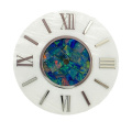 Natural MOP watch dial with Mosaic OPAL