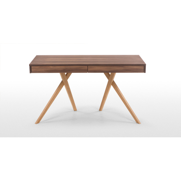 Discount Walnut Color Contemporary Computer Writing Desks for Home Offices