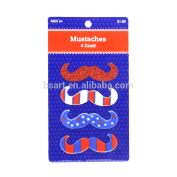 Party colorful Mustache / fake beard mustache