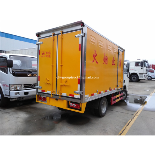 YUEJIN 4x2 Cargo รถบรรทุกตู้แห้งสำหรับขาย