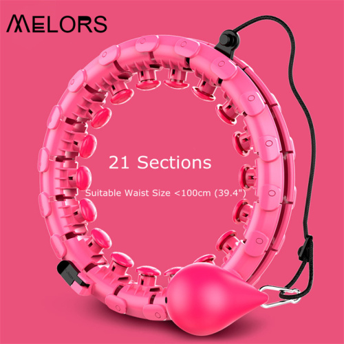 Melors Hula Hoop 21 Sections สีชมพู