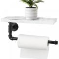 Pemegang kertas toilet kamar mandi dengan rak telepon