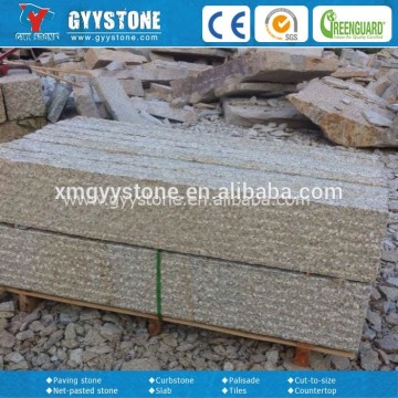 Best selling G682 yellow palisade stone fence form china