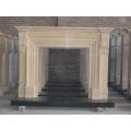 Carved Stone Fireplace Mantel