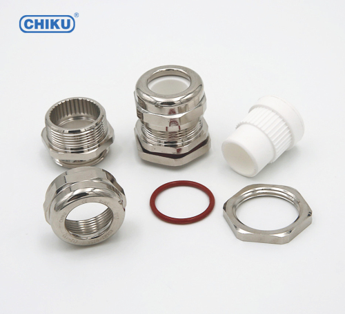 M16 brass nickel plated metal cable gland