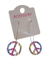 peace sign earring