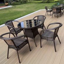 2024 Modern Minimalist Woven Teng Chair for Outdoor Coffee Dining
