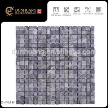 Foshan Export Dark Grey Marble Wall Design Mosaic